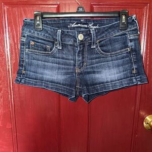 American Eagle Outfitters Dark Indigo Denim Jean Shorts